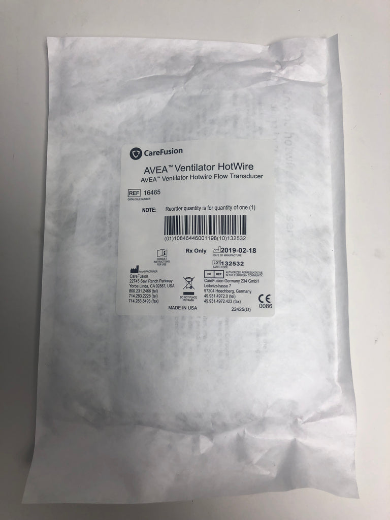 Avea Ventilator HotWire Flow Transducer Ref: 16496